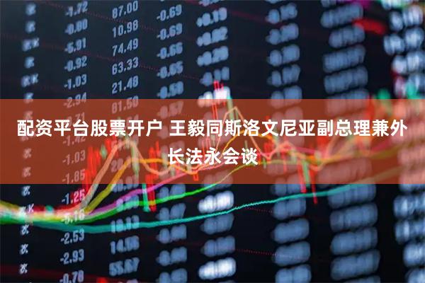 配资平台股票开户 王毅同斯洛文尼亚副总理兼外长法永会谈